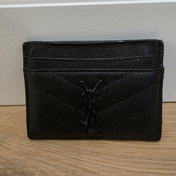 Saint Laurent Black Card Holder - Picture 2 of 7
